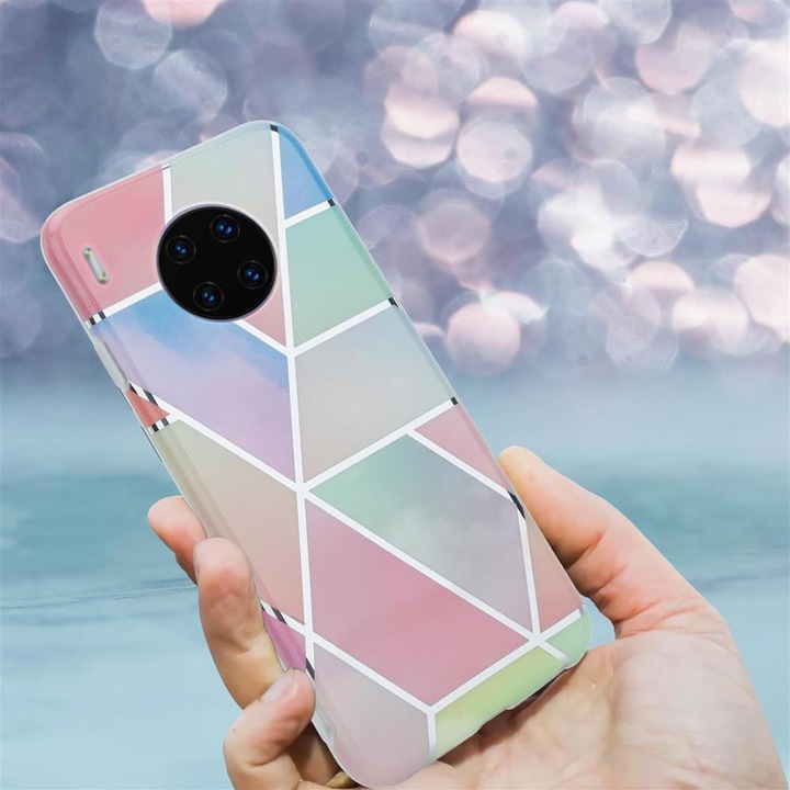 Produktbild Cadorabo IMD TPU Bunter Marmor Cover (Huawei Mate 30 Pro)
