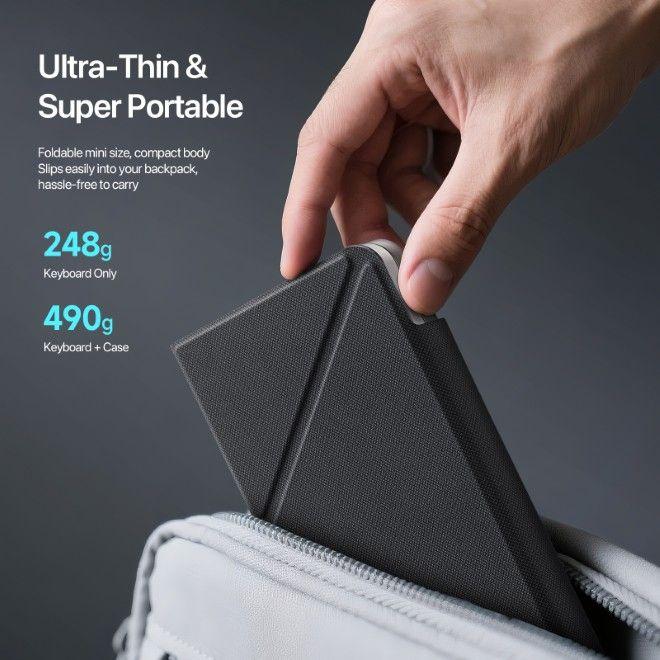 Actual product image Dux Ducis OK Fold Series Keyboard Tastatur faltbar (US, Wireless)