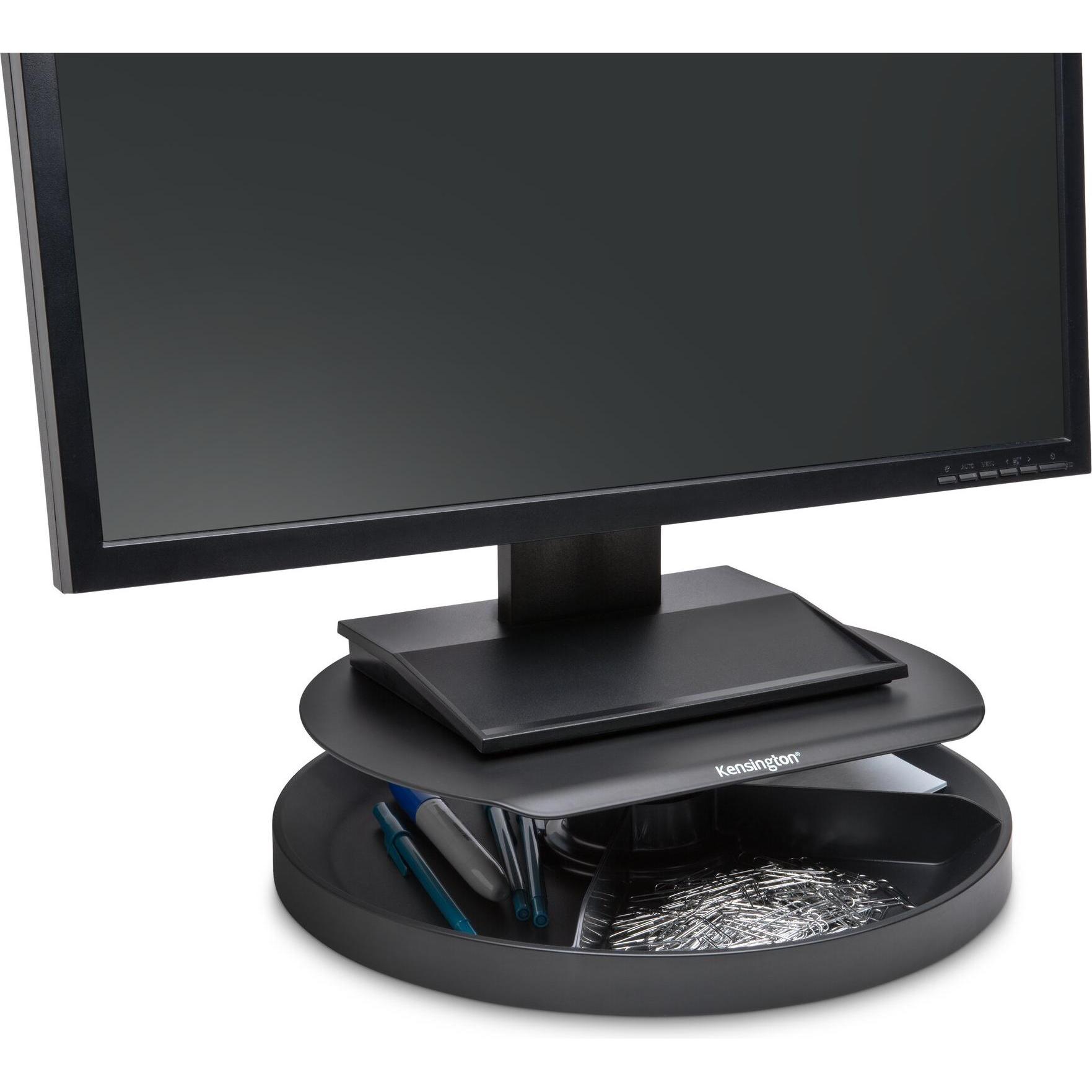 Kensington Supporto Per Monitor Spin2 Nero, Rialzo per monitor, Nero