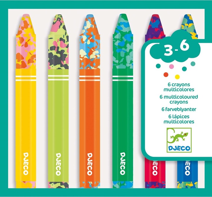 Image du produit Djeco crayons multicolores (Multicolore, 6 x)