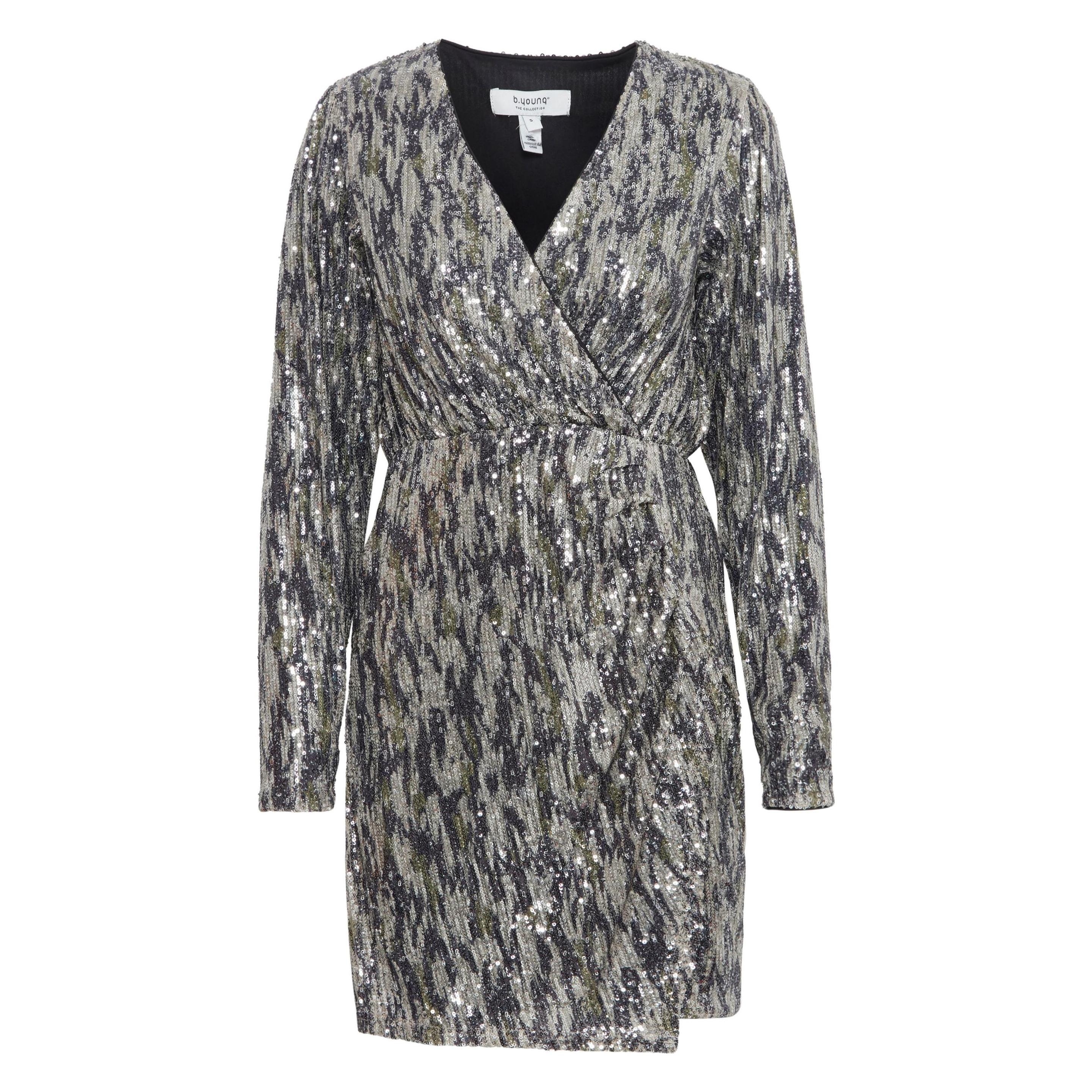 B.young, Damen, Kleider, Bysolia Aop Dress 20815941, Mehrfarbig, (Xxl)