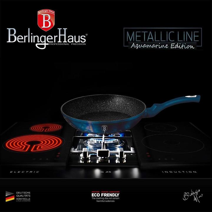Produktbild BerlingerHaus GRANITE FRY 24cm AQUAMARINE BH-1871 (24 cm, Aluminium)