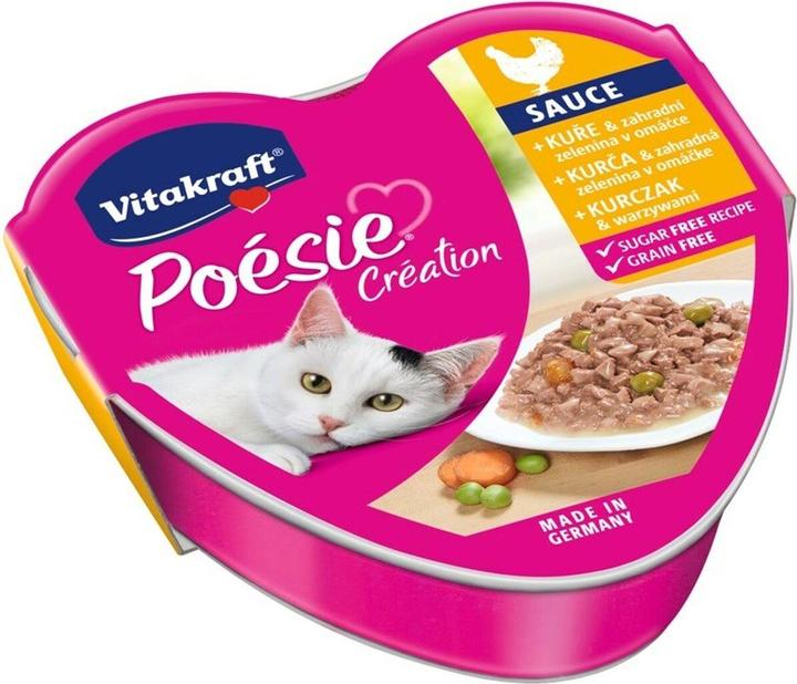 Image du produit Vitakraft POESIE CREATION SOS poulet/végétaux - Aliments pour chats mouillés - 85 g (85 g)