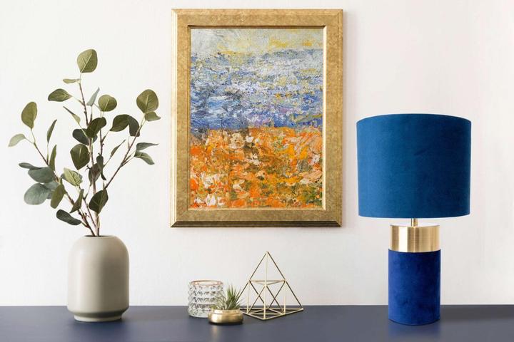 Actual product image Näve Table lamp BORDO h: 32cm blue (E14)