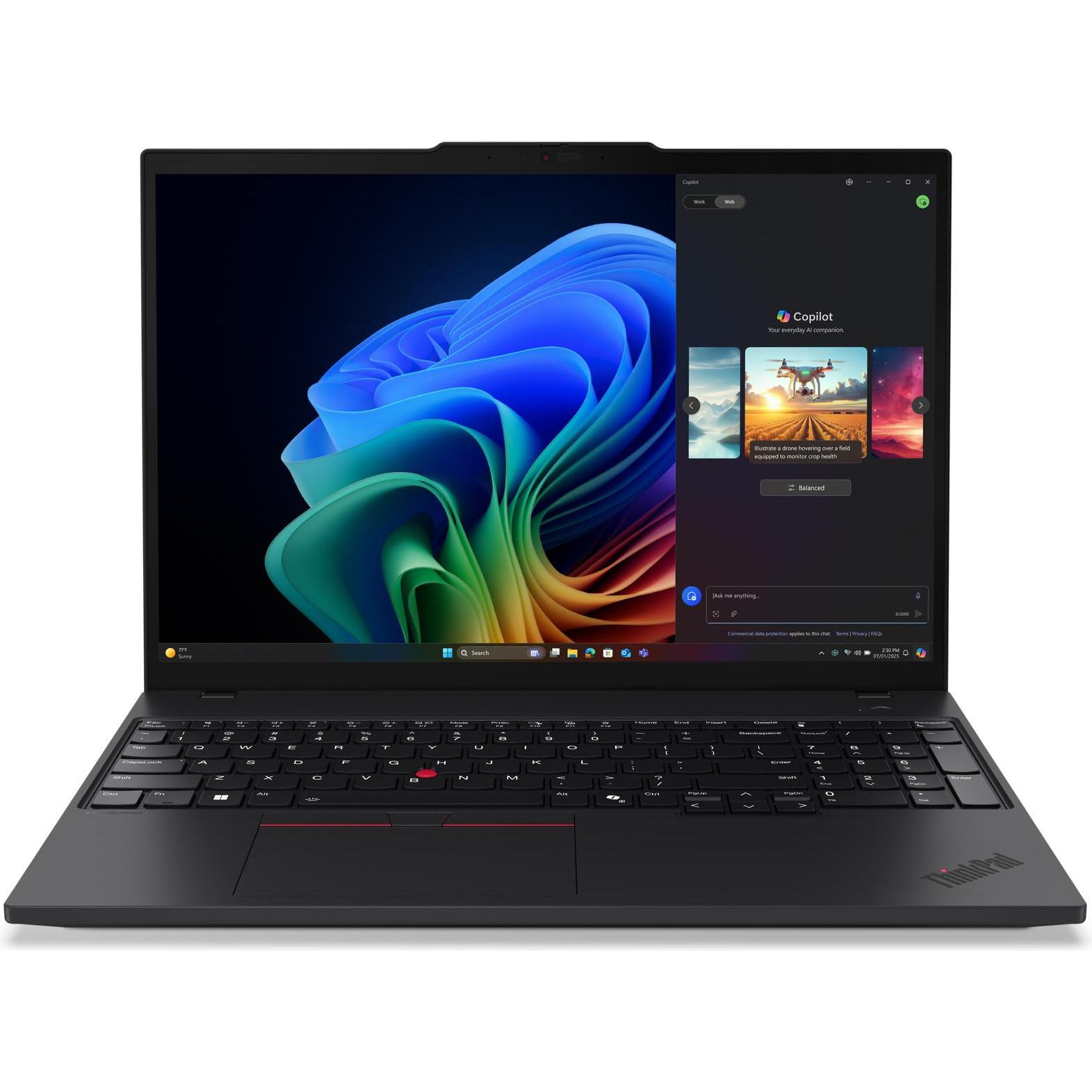 Lenovo TP T16 G4 RAI7P-350 64GB (16", 1000 GB, 64 GB, DE, AMD Ryzen AI 7 PRO 350), Notebook, Schwarz