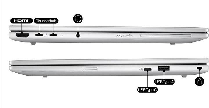 Actual product image HP EliteBook 8 G1i 14 inch Notebook AI PC (14", 512 GB, 24 GB, DE)