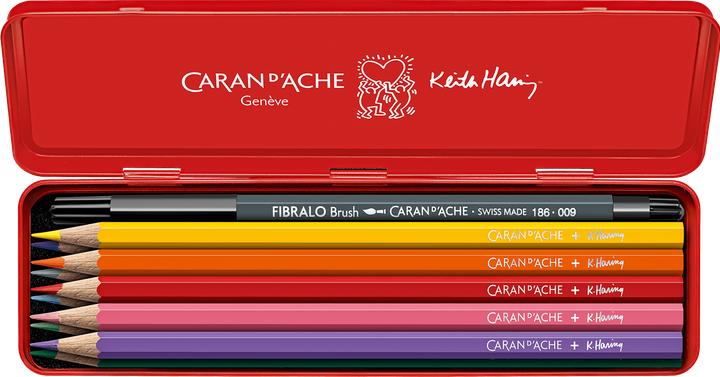 Image du produit Caran d'Ache Farbset Keith Haring Sonderedition (Bleu, 11 x)