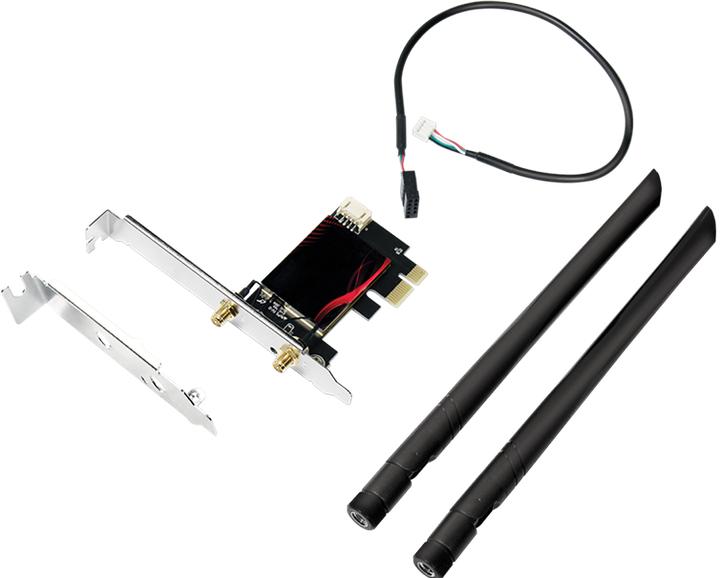 Actual product image LogiLink PCI Express card, WI-FI 6E &, BT5.0 (Mini PCI Express)