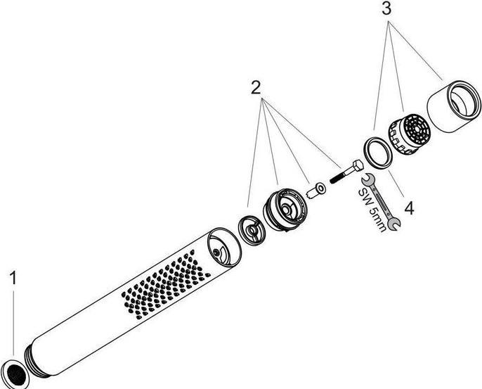 Immagine prodotto Axor Doccetta STARCK X a 2 getti (2 Tipi di raggi, 16 l/min)