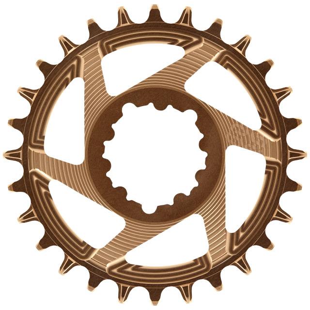 Actual product image e*13 Helix R Guidering SRAM Direct Mount chainring, 34 T., 3mm offset, 11/12-speed, bronze (34)