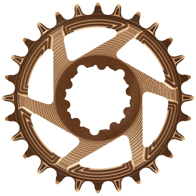Actual product image e*13 Helix R Guidering SRAM Direct Mount chainring, 34 T., 3mm offset, 11/12-speed, bronze (34)