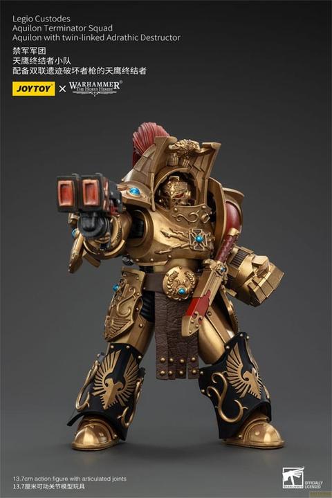 Produktbild Joy Toy Warhammer The Horus Heresy Actionfigur 1/18 Legio Custodes Aquilon Terminator Squad Aquilon with twi