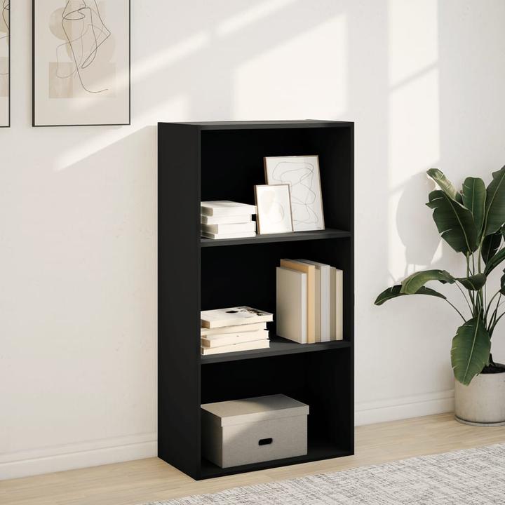 Actual product image VidaXL Bücherregal Standregal Büroregal Aktenregal Aufbewahrungsregal Schwarz (60 x 30 x 114 cm)