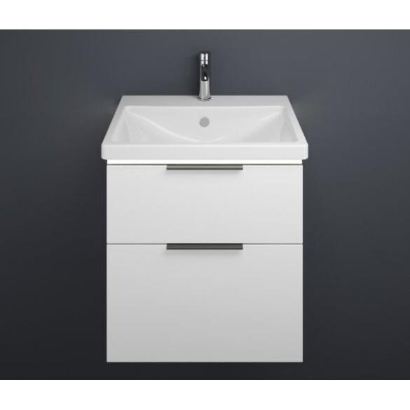 burgbad, Badmöbelset, Eqio Keramik-Waschtisch inklusive Waschtischunterschrank und LED-Waschtischunterschrankbeleu