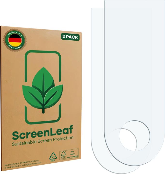 Produktbild ScreenLeaf Schutzfolie nachhaltiger Displayschutz Display Schutz Folie Klar Transparent