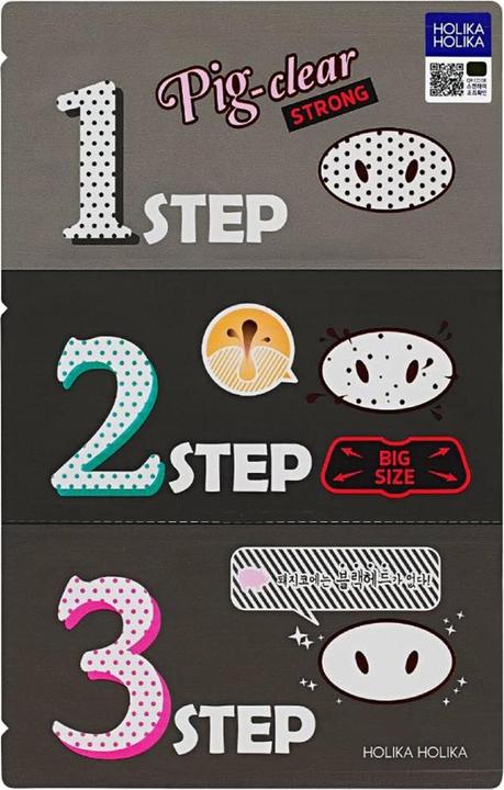 Holika Holika Pig Nose Clear Black Head 3 Step Kit Strong