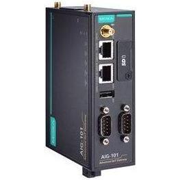 Moxa AIG-101-T - Gateway a 2 porte Modbus RTUASCIITCP a MQTTAzureAWS pronto per il cloud con, Router