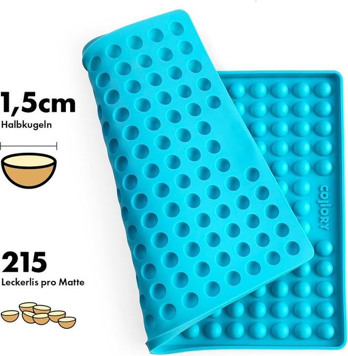 Collory Backmatte für mittlere Hundeleckerlis Halbkugel (39.50 x 28.50 cm)