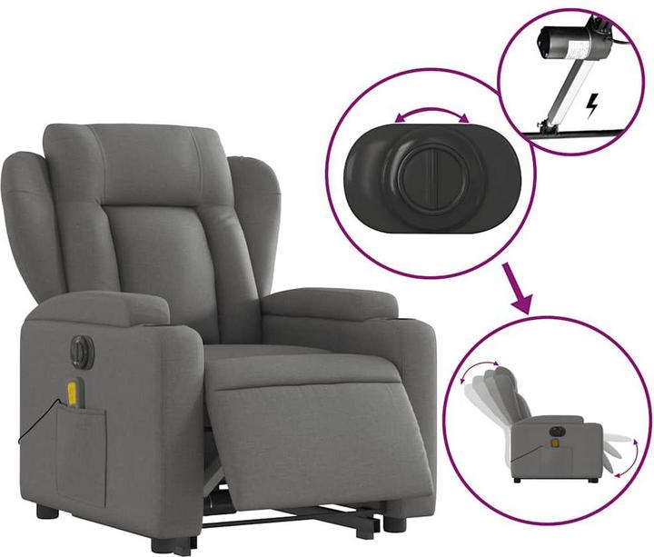 Image du produit vidaXL Massagesessel mit Aufstehhilfe