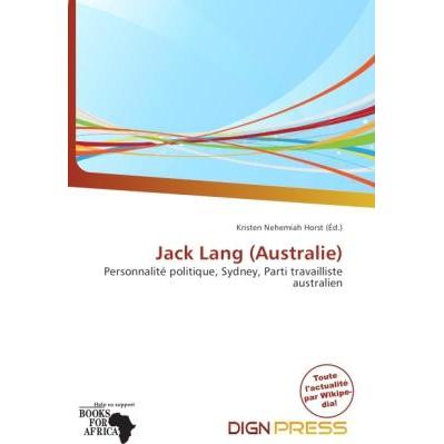 Thumbnail - Jack Lang (Australie), Fachbücher von Kristen Nehemiah Horst