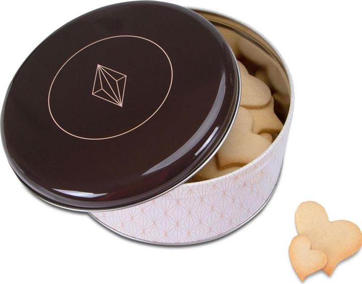 Actual product image Städter Vanilla Diamonds Round Tinplate Coloured ca 16 cm