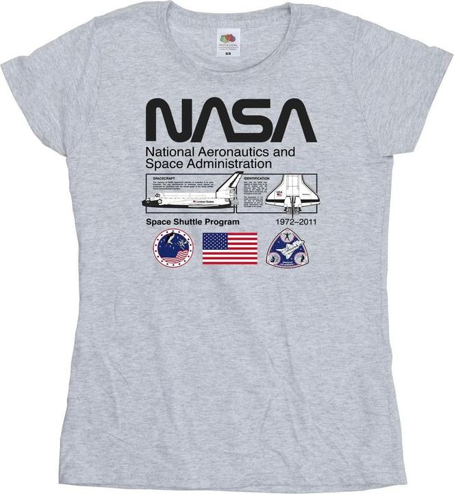 Actual product image Nasa Womens/Ladies Space Admin Cotton T-Shirt (L)