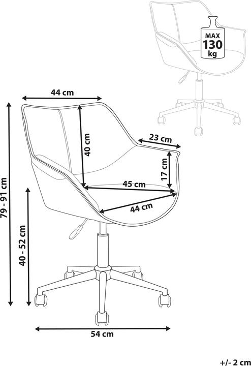Nährwerte und Zutaten Beliani Newdale (40 - 52 cm)