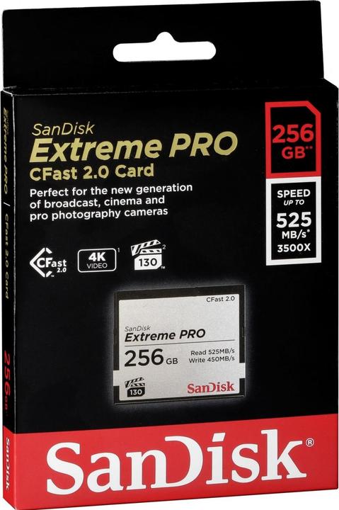 Produktbild SanDisk Cfast Card Extreme PRO (256 GB, CFast)