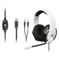 A4Tech Bloody G260p USB+AUX3.5 białe (Kabelgebunden), Gaming Headset, Weiss