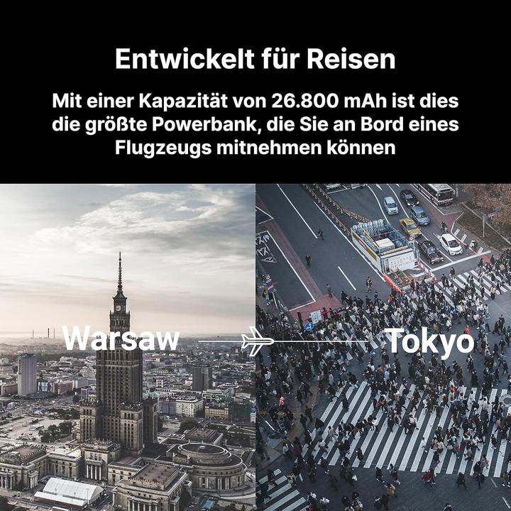 Produktbild GreenCell bank (Zusatzakku) Play Ultra (26800 mAh, 128 W, 99.16 Wh)