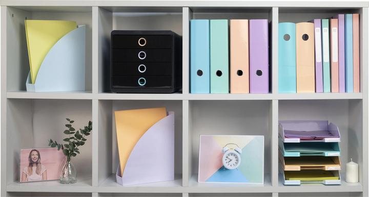 Image du produit Exacompta Module de classement Pop-Box 4 tiroirs Aquarel - Couleurs assorties (A4+)