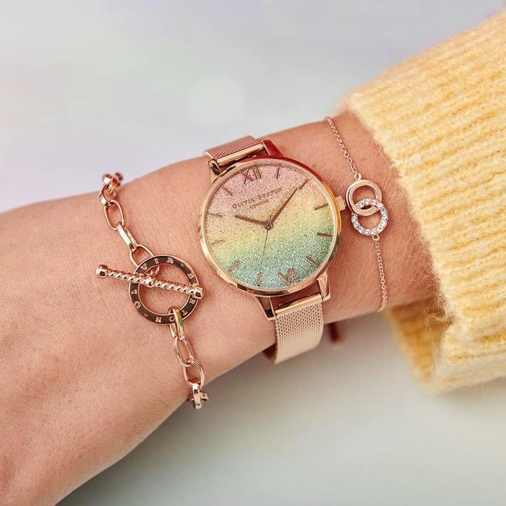 Actual product image Olivia Burton Ladies' Watch OB16RB18 (Ã˜ 34 mm) (Analogue wristwatch, 34 mm)
