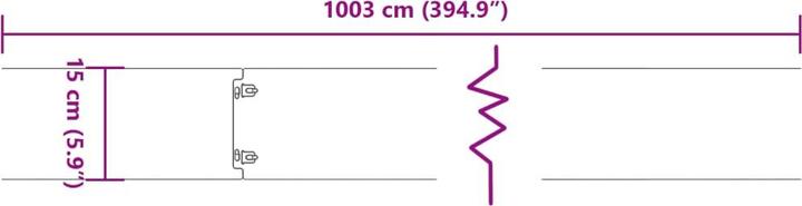 Actual product image vidaXL Rasenkante (103 cm)
