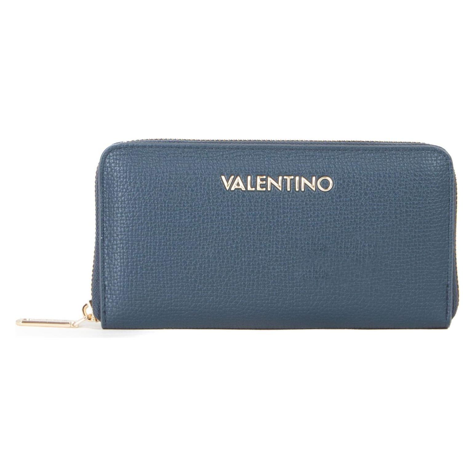 Valentino, Damen, Portemonnaie, Stereo Re Zip Around Wallet, Blau