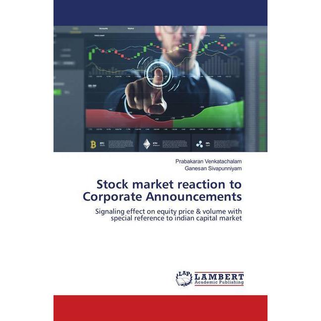 Stock market reaction to Corporate Announcements, Fachbücher von Prabakaran Venkatachalam, Ganesan Sivapunniyam