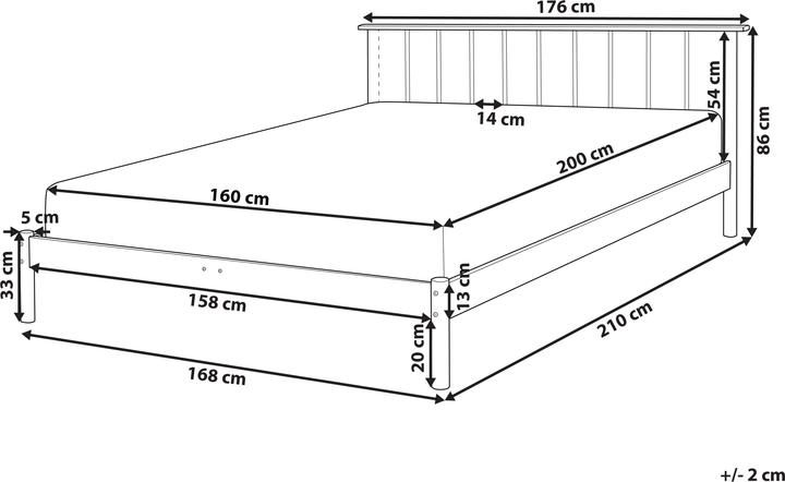 Actual product image Beliani Barret (160 x 200 cm)