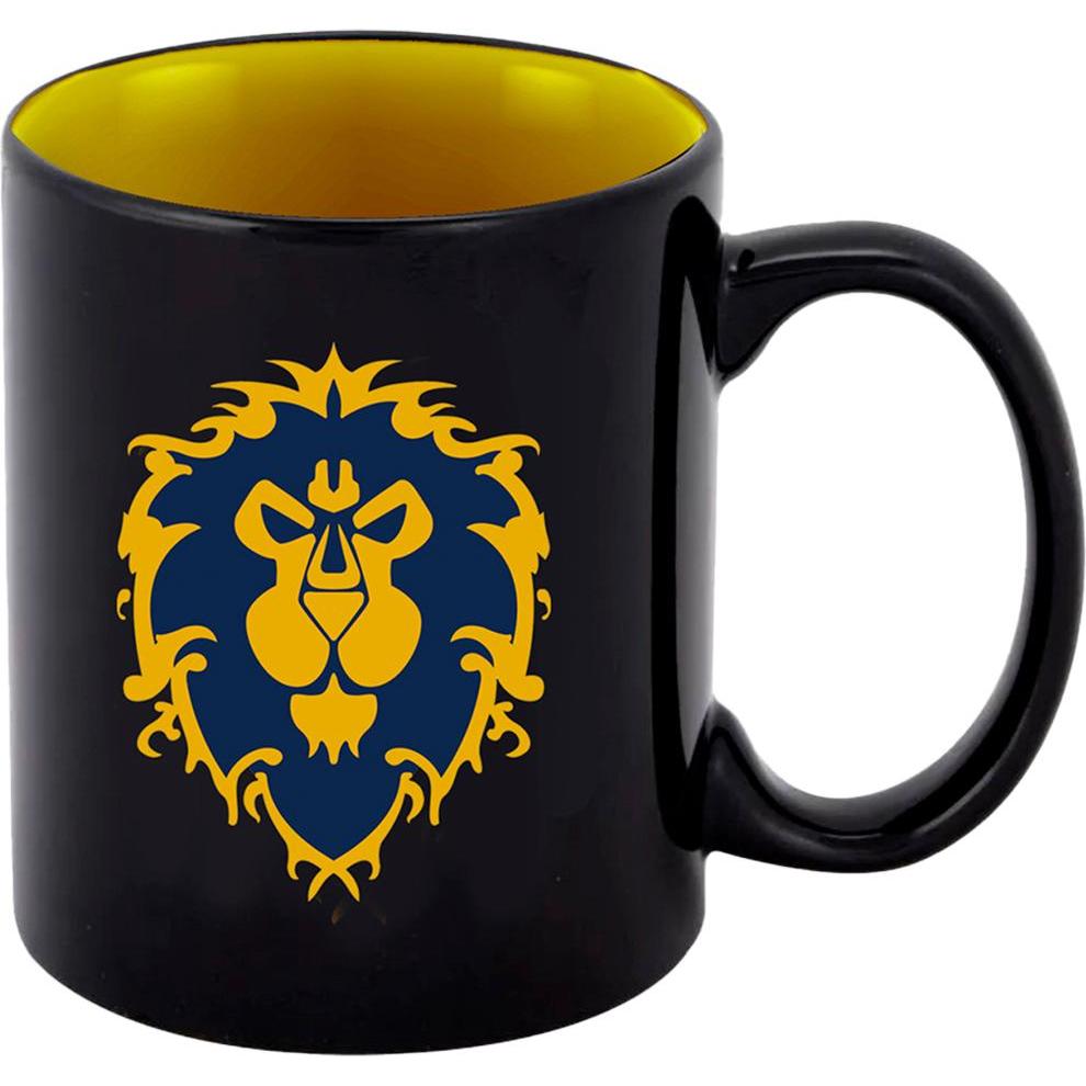 Blizzard - Mug World of Warcraft: Alliance with Gift Packaging, Tazza, Nero, Multicolore, Giallo