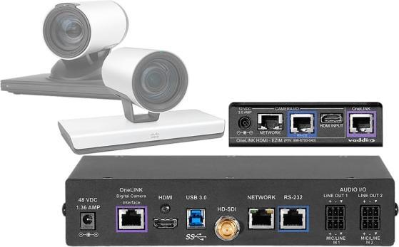 Actual product image Vaddio 999-9660-001 - 1080p - 60 fps - Black - 2 x line in - 2 x line out - DC