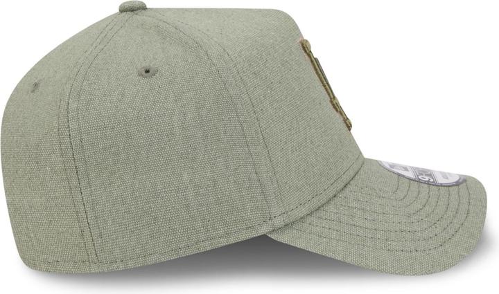 Produktbild New Era A-Frame Trucker Leinen Cap Los Angeles Dodgers oliv (One Size)