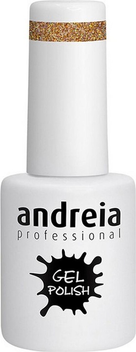 Immagine prodotto Andreia Smalto gel semipermanente per unghie Colore 260 Glitter oro traslucido 10,5ml (260, Smalto per unghie effetto gel)