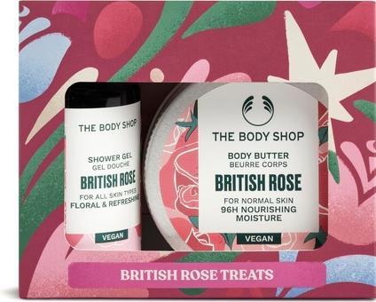 The Body Shop BRITISH ROSE ETUCHE 2 Stück (Lichaamsverzorgingsset)
