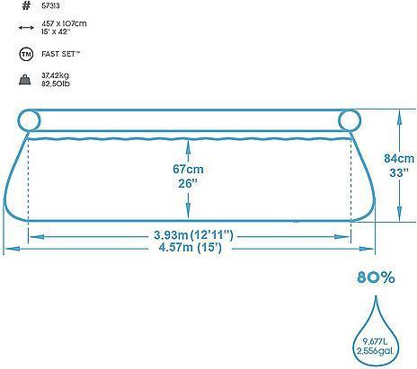 Actual product image Bestway Fast Set (Ø 457 x 84 cm)