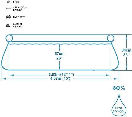 Immagine prodotto Bestway Fast Set (Ø 457 x 84 cm)