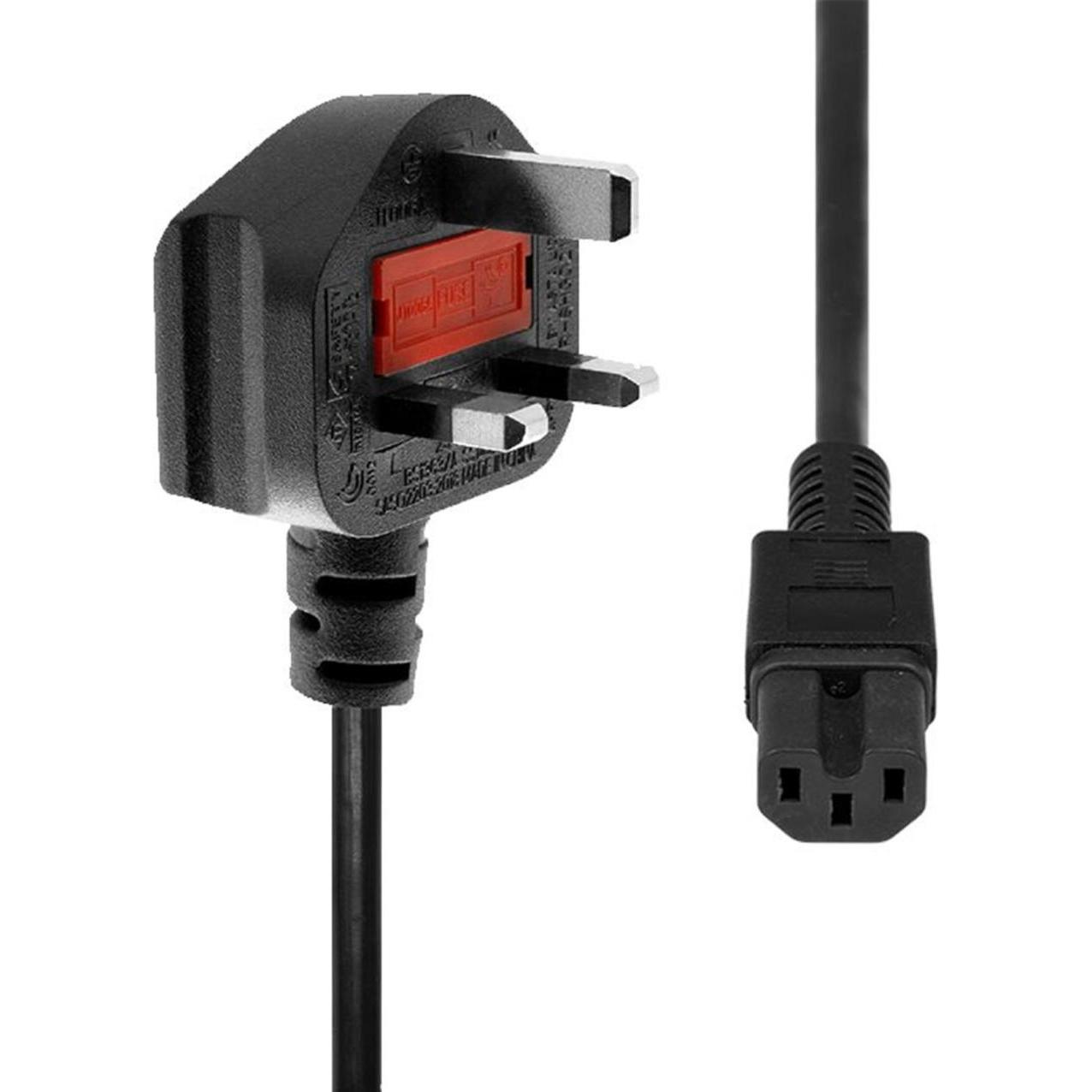 ProXtend Power Cord UK to C15 3M Black (3 m), Stromkabel