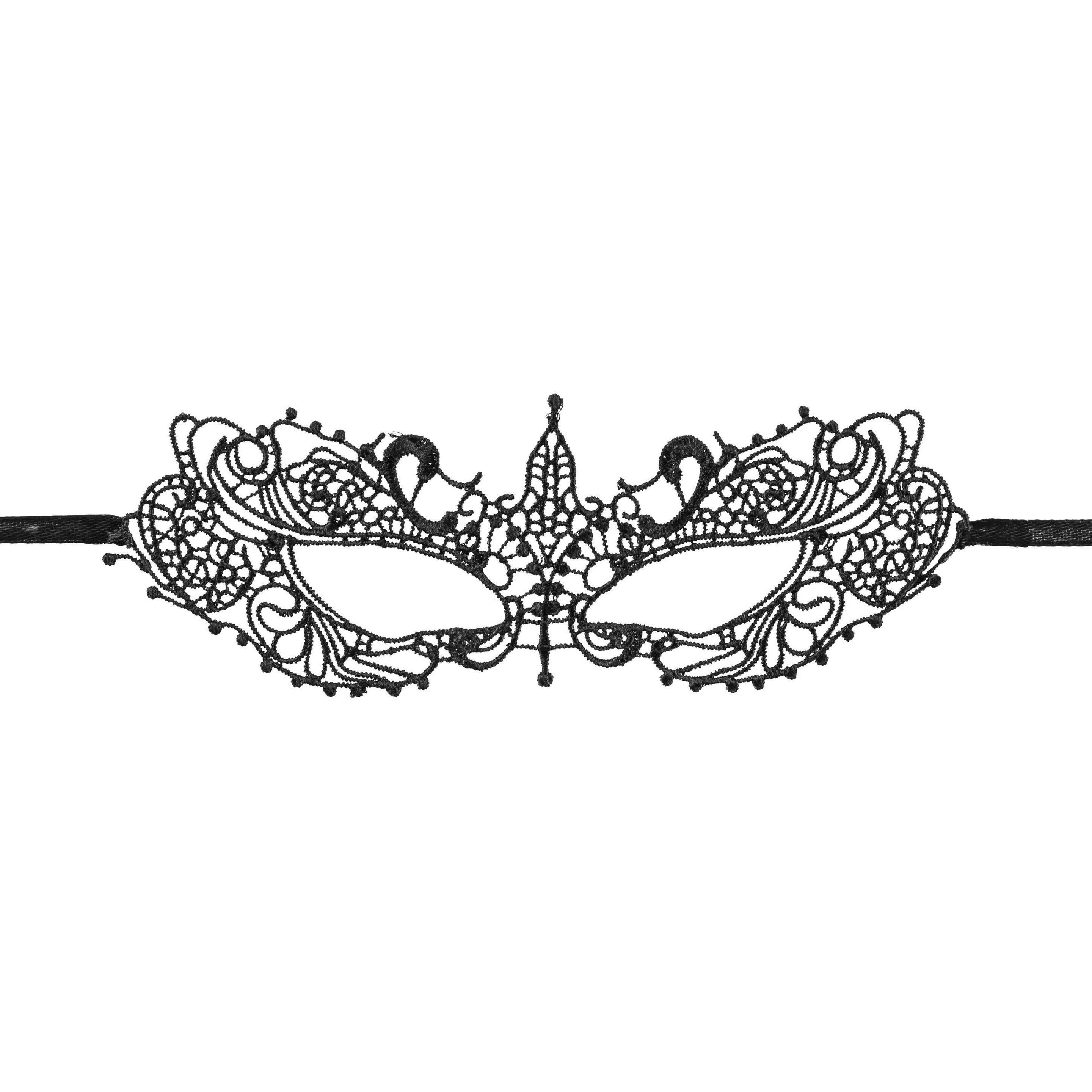 Partydeco Partyaccessoire Maske aus Spitze 7.3 x 20 cm, Muster1 (1 pz.)