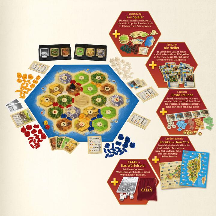 Produktbild Kosmos Catan Big Box (Deutsch, 3 - 6 Spieler)