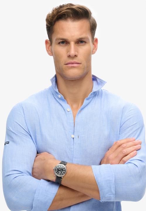 Immagine prodotto Superdry Lässiges Leinen-Langarmhemd (XXL)