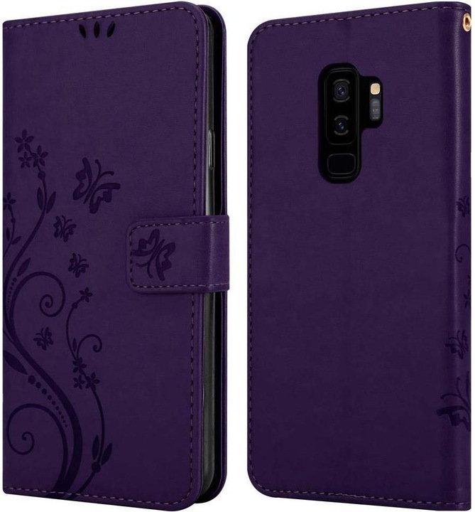 Actual product image Cadorabo Flower Book Cover (Samsung Galaxy S9+)