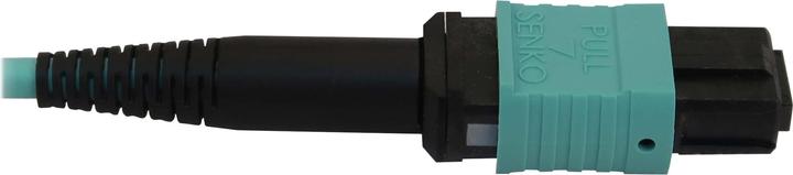 Actual product image Eaton 40/100/400G Multimode 50/125 OM3 Fibre Optic Cable 12F MTP/MPO-PC F/F LSZH Aqua 5m 1 (5 m)