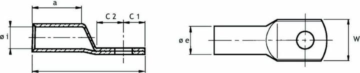 Produktbild Cimco Presskabelschuh, DIN 46235, Leiterquerschnitt/ Anschlussbolzen 120qmm/16 mm